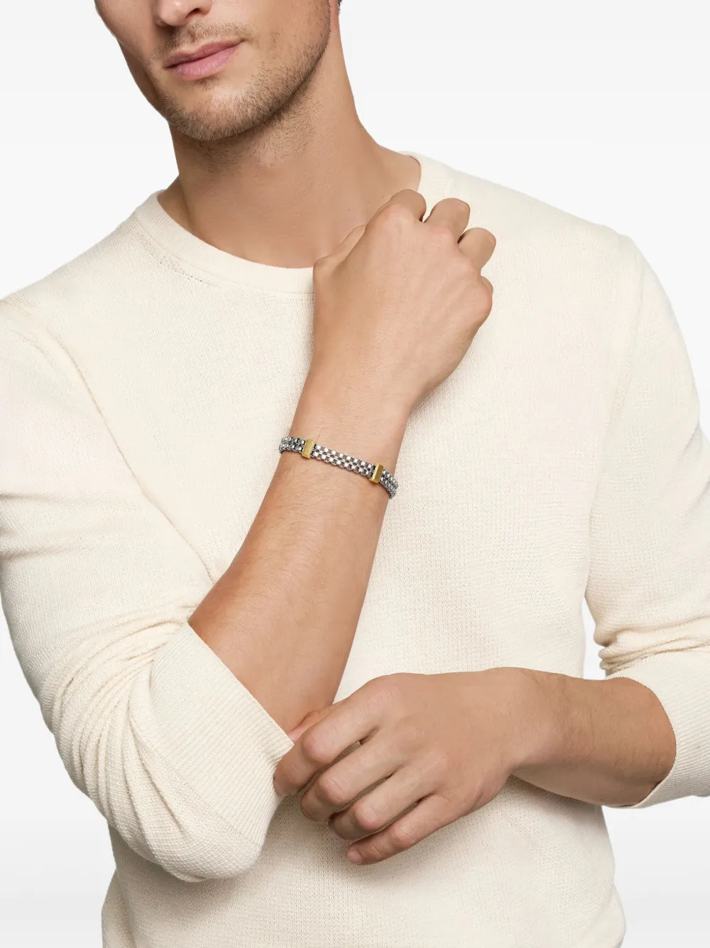 David Yurman Bracciale a catena Double Box in argento sterling (10,5mm) | Image 2