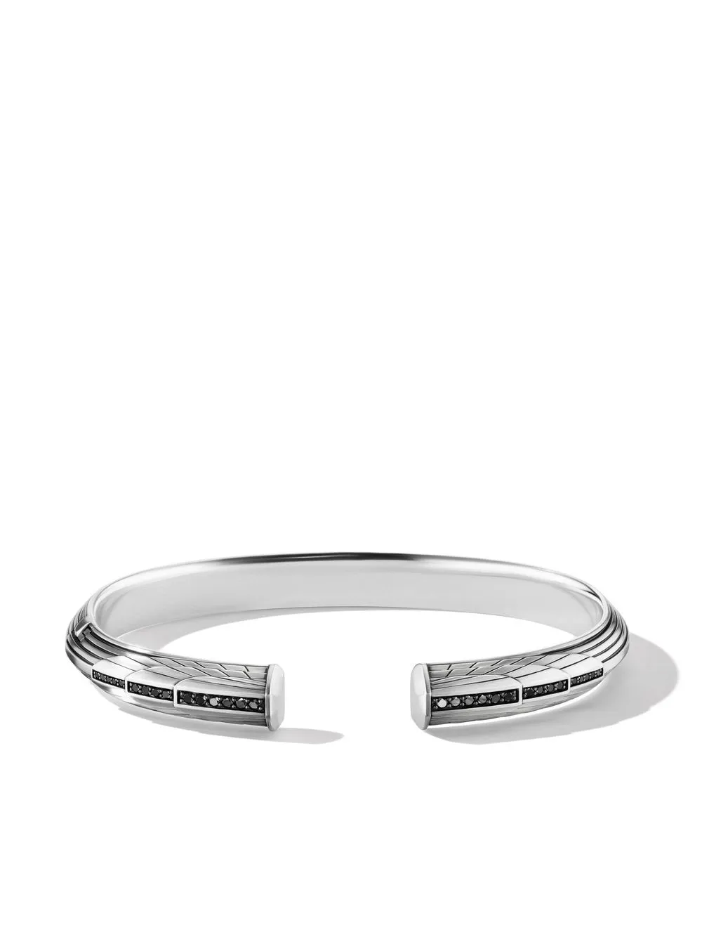 David Yurman Sterling Silver Empire Diamond Cuff Bracelet - Farfetch