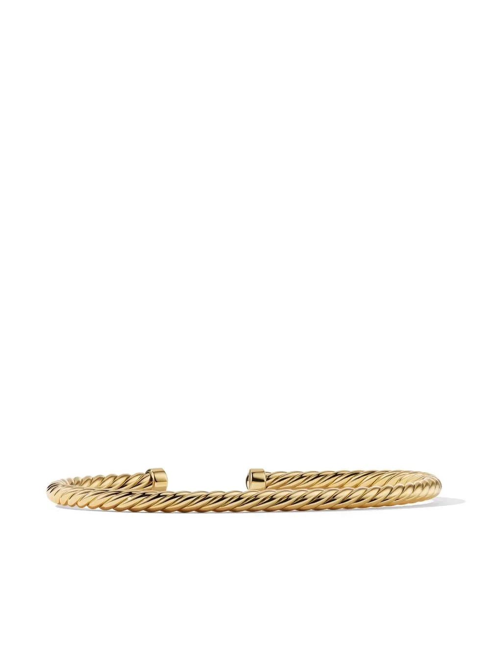 

David Yurman brazalete Cablespira en oro amarillo de 18kt con tacón de 4mm - Dorado