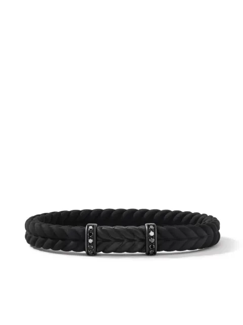 David Yurman Chevron braided diamond bracelet