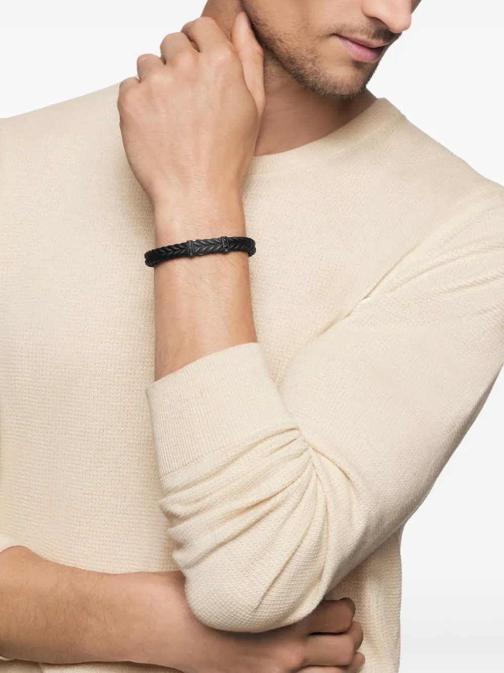 David Yurman Chevron braided diamond bracelet | Image 2