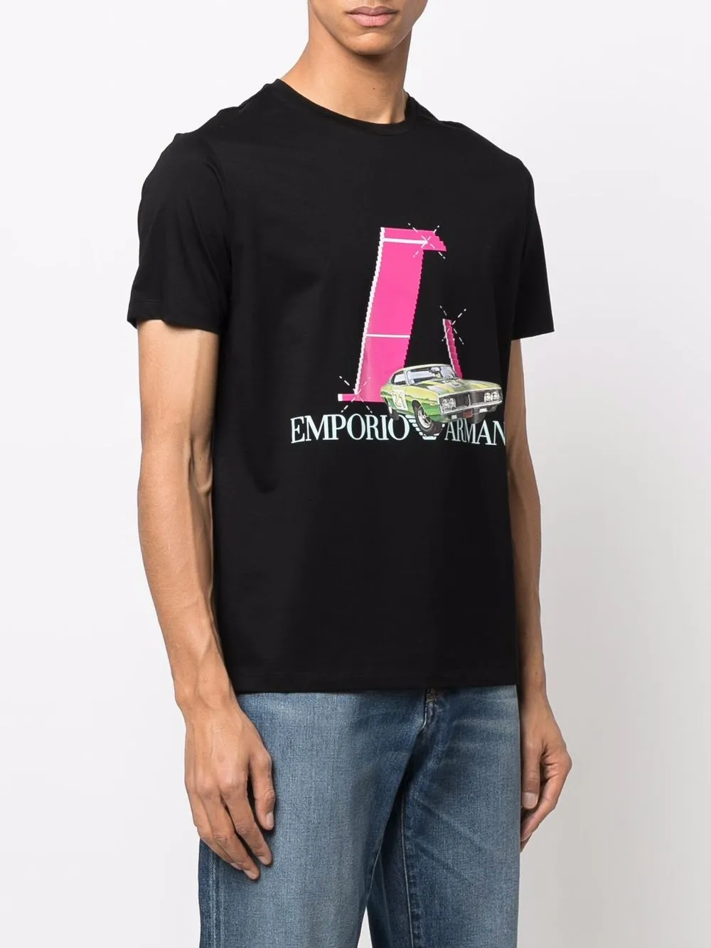 фото Emporio armani футболка с графичным принтом