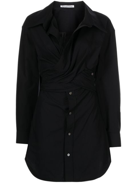 Alexander Wang crossed front shirtdress Women