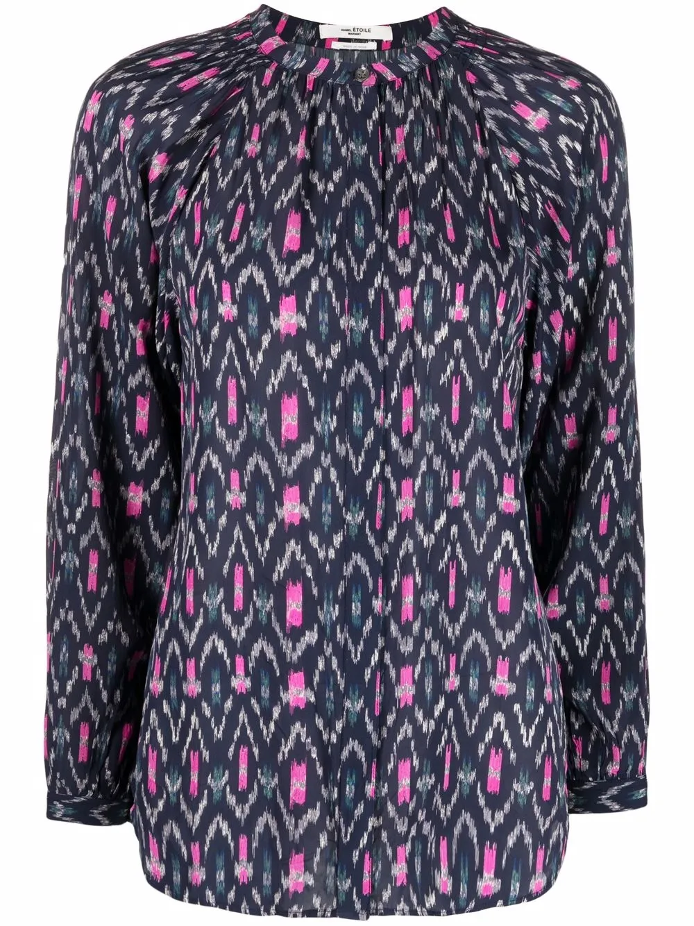 

Isabel Marant Étoile Aurora geometric-print blouse - Blue