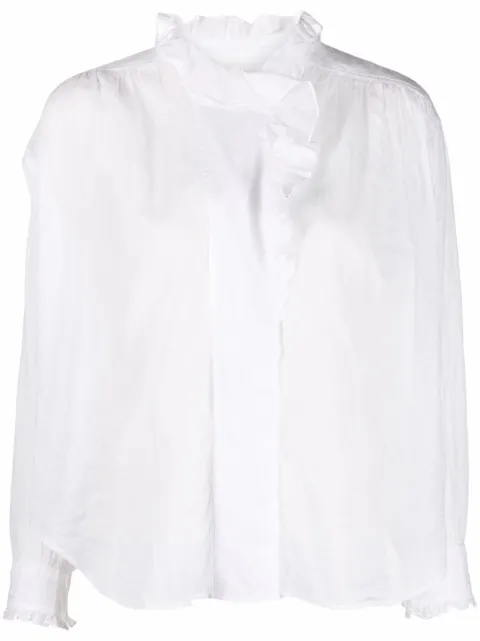 MARANT ÉTOILE ruffled high-neck blouse