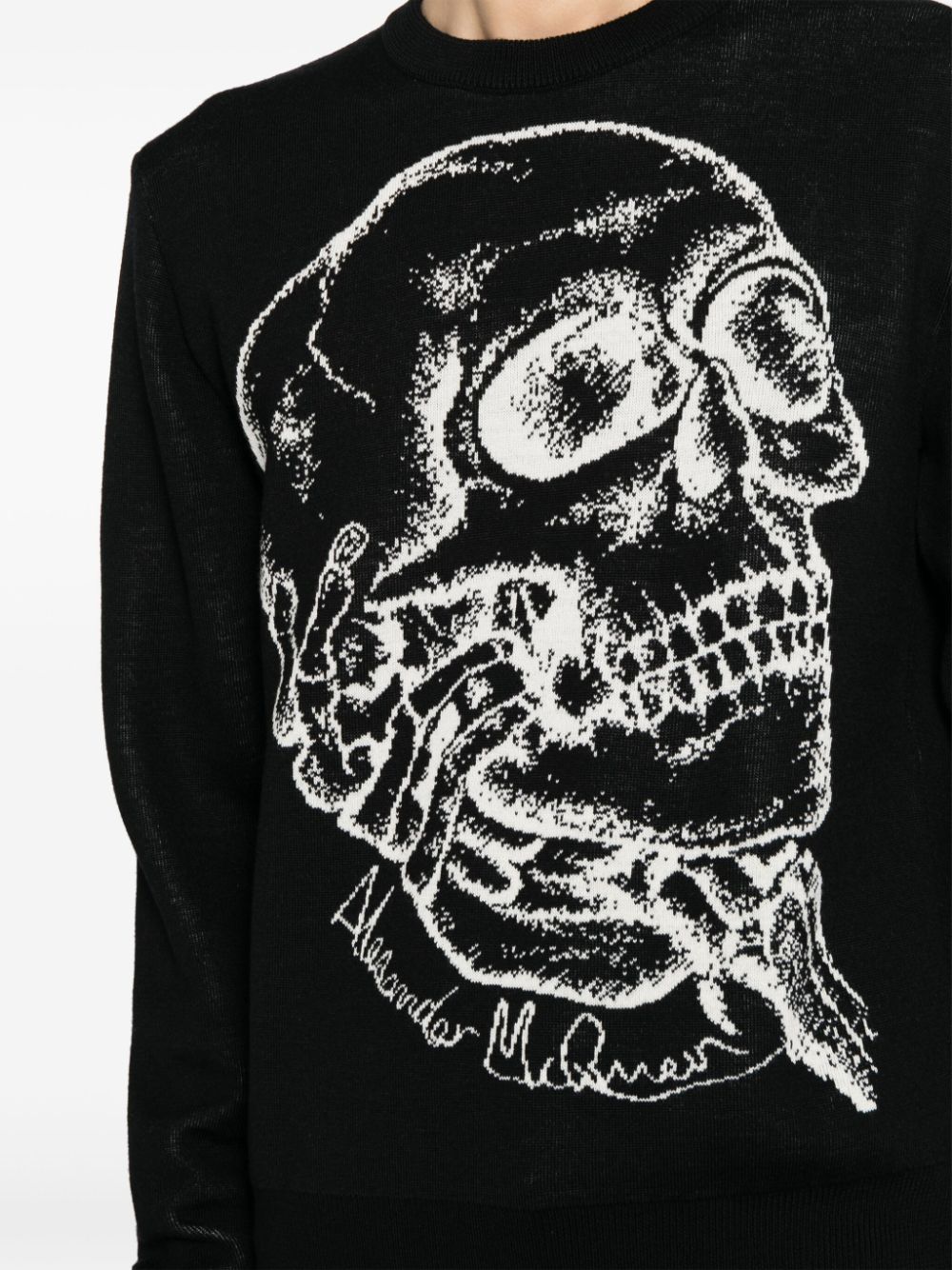 Alexander McQueen skull-print jumper Men