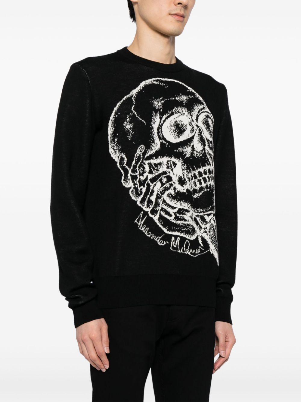 Alexander McQueen skull-print jumper Men