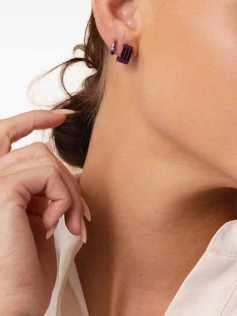 EÉRA 18k white gold Candy huggie single earring