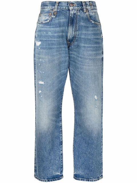R13 Boyfriend mid-rise straight jeans