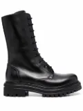 Scarosso Cara lace-up boots - Black