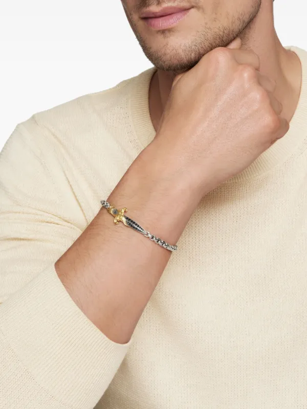 David Yurman 18kt Yellow Gold And Sterling Silver Waves Dagger