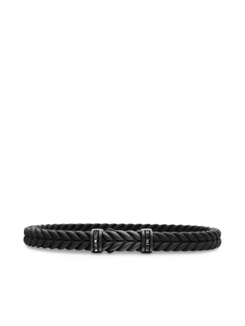 David Yurman Chevron braided diamond bracelet