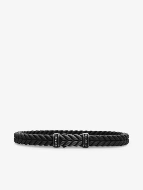 David Yurman Chevron braided diamond bracelet