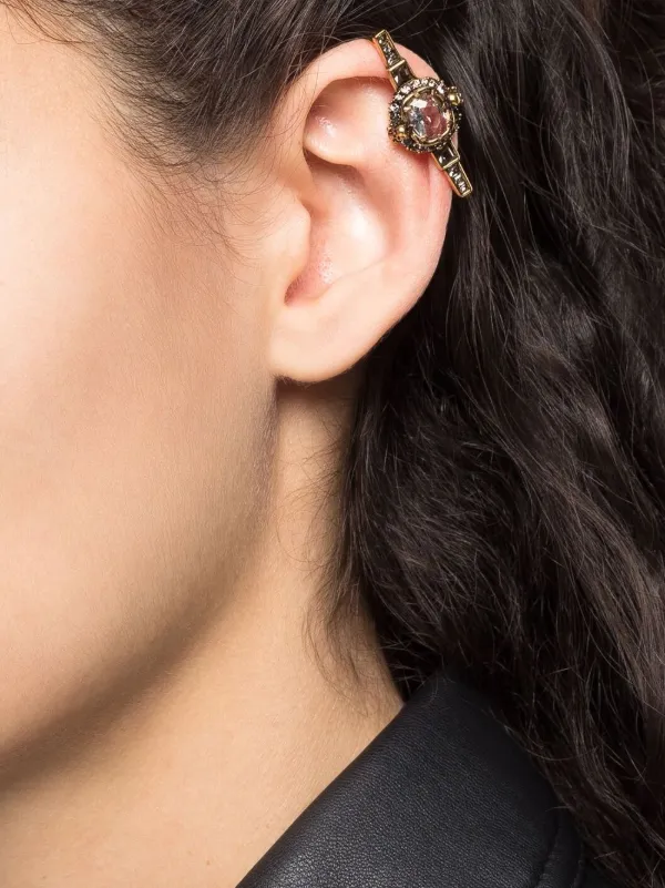 Alexander McQueen crystal-embellished Skull Earrings - Farfetch