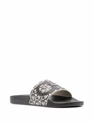 ferragamo fur slides
