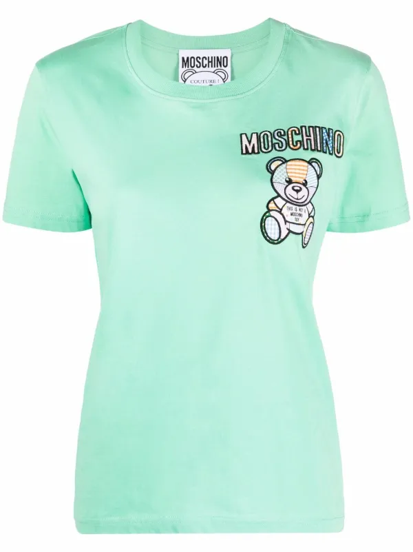 Moschino Teddy Bear Embroidered T-shirt 