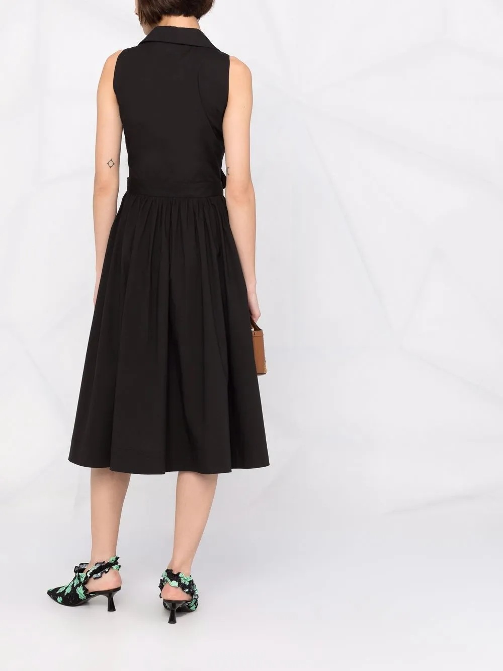 Moschino Midi-jurk met ceintuur Zwart