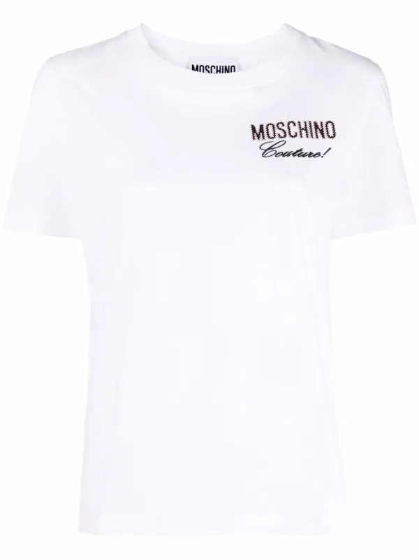 moschino white t shirt women's