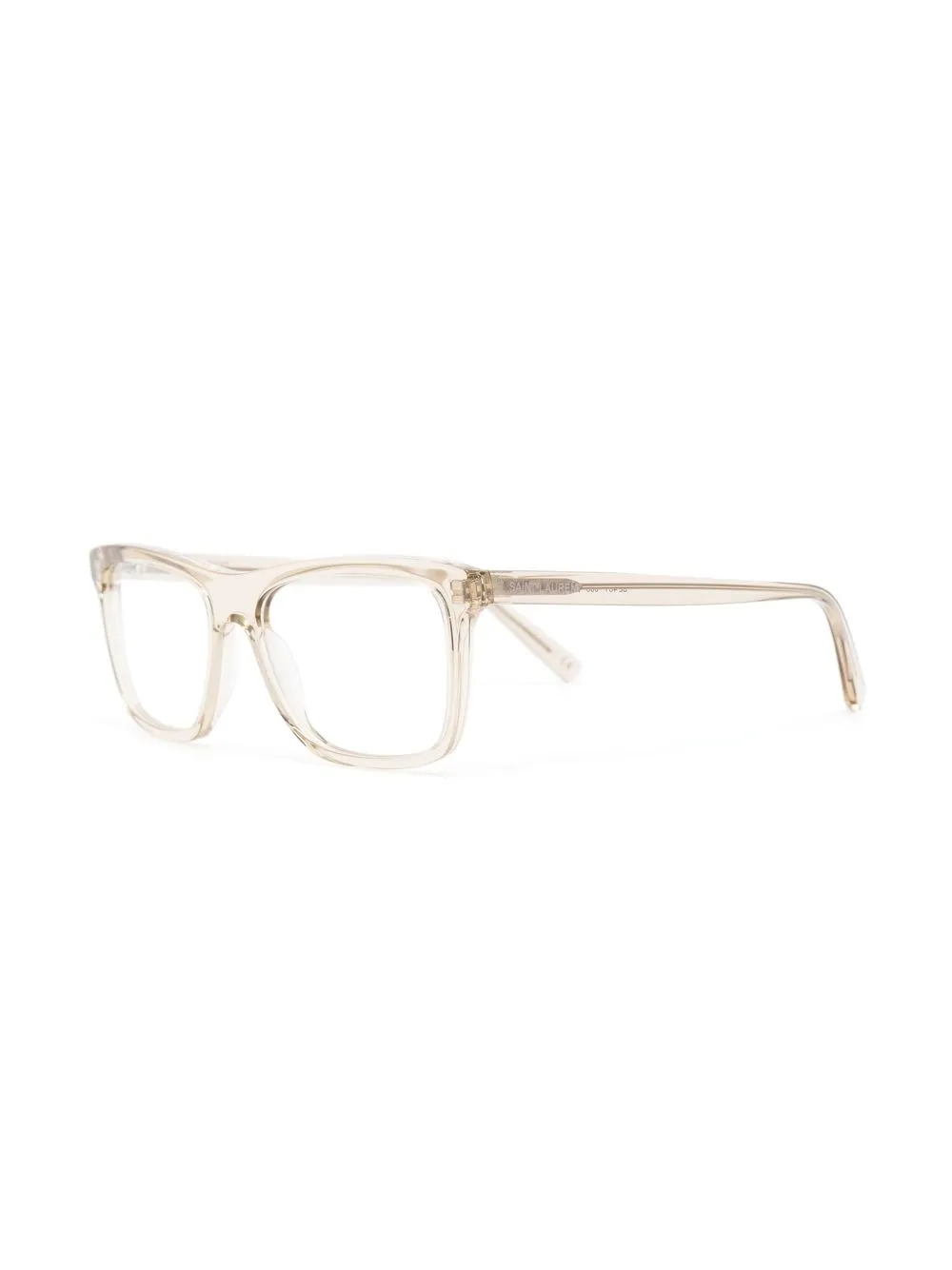 Saint Laurent Eyewear Bril met rechthoekig montuur Beige