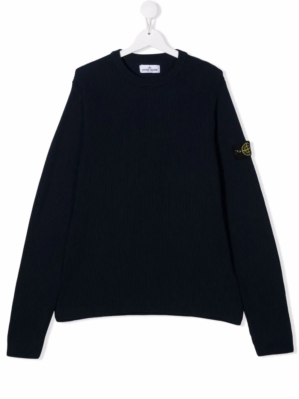 

Stone Island Junior suéter con parche del logo - Azul
