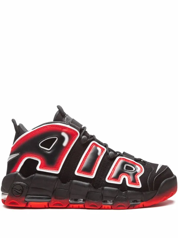 Nike air more uptempo '96 trainer 2025 black / white / laser crimson