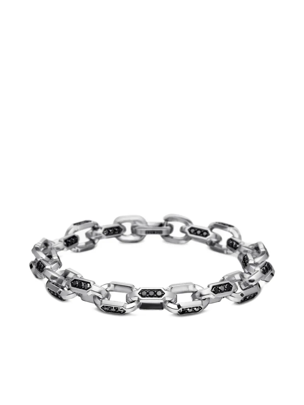 David Yurman pulsera Hex en plata de ley con eslabones de 9.5mm | plateado | Image 1