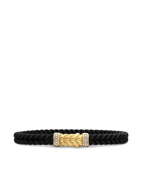 David Yurman 18kt yellow gold Chevron bracelet (6mm)
