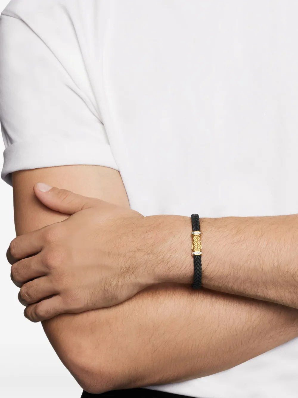 David Yurman pulsera Chevron en oro amarillo de 18kt de 6mm | Image 2