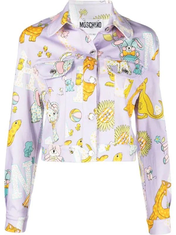 moschino cropped jacket