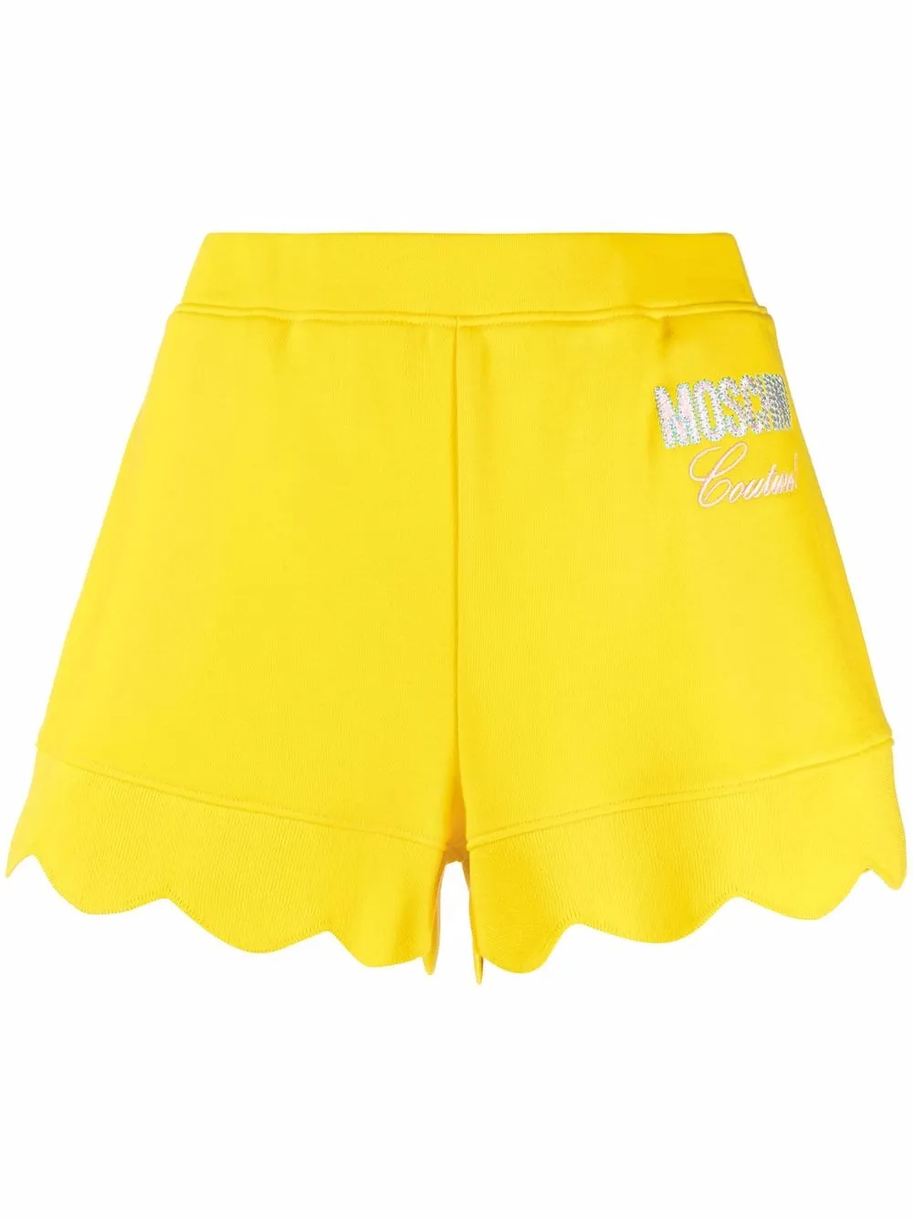 

Moschino shorts con borde festoneado - Amarillo