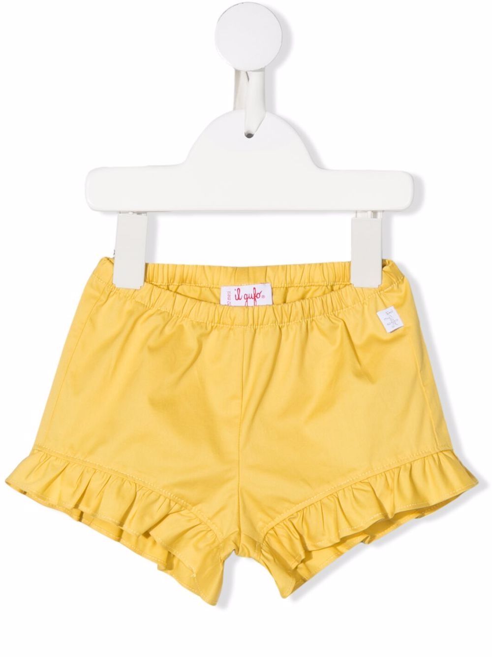 

Il Gufo ruffled hem cotton shorts - Yellow