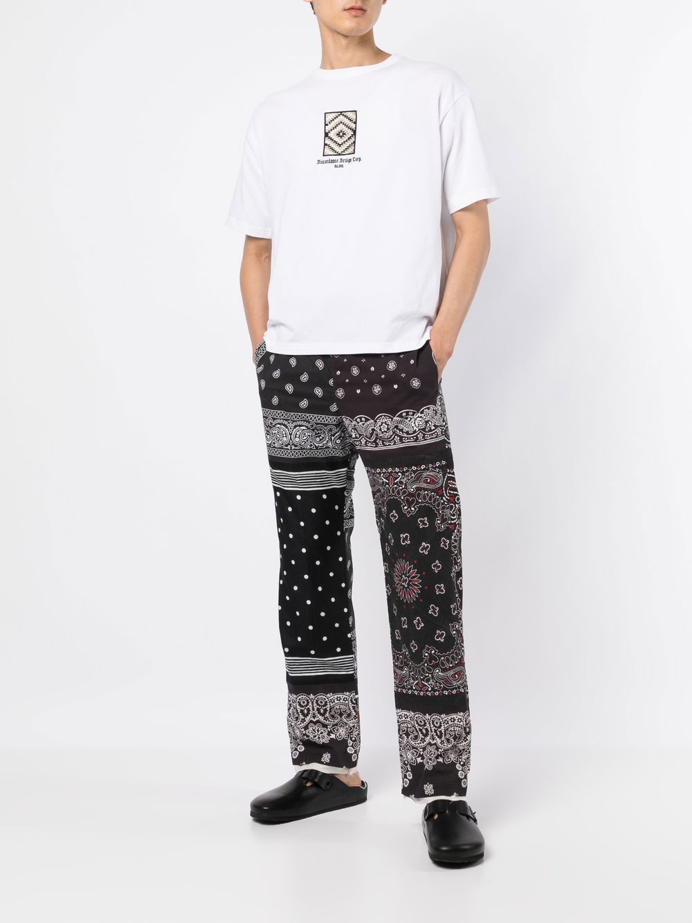 Children Of The Discordance Broek met paisley-print - Zwart