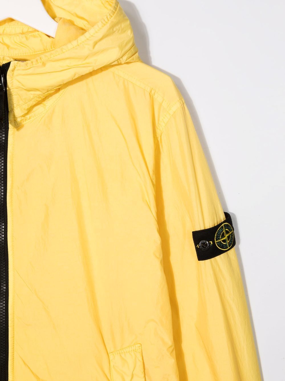 фото Stone island junior куртка с нашивкой-логотипом и каапюшоном