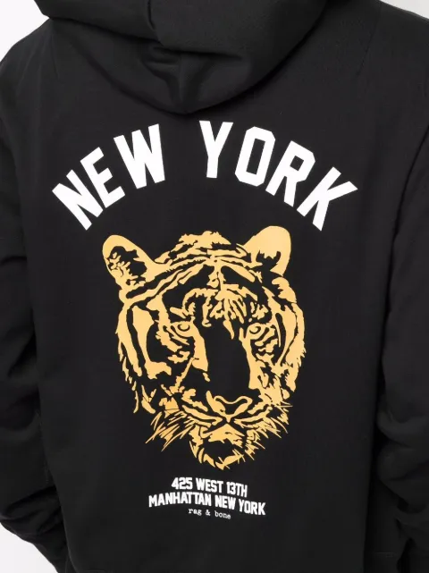 Shop Rag \u0026 Bone tiger-print hoodie with 
