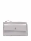 Givenchy logo-plaque leather purse - Grey