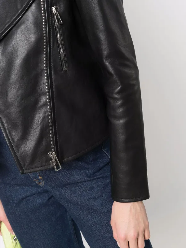 paul smith leather biker jacket