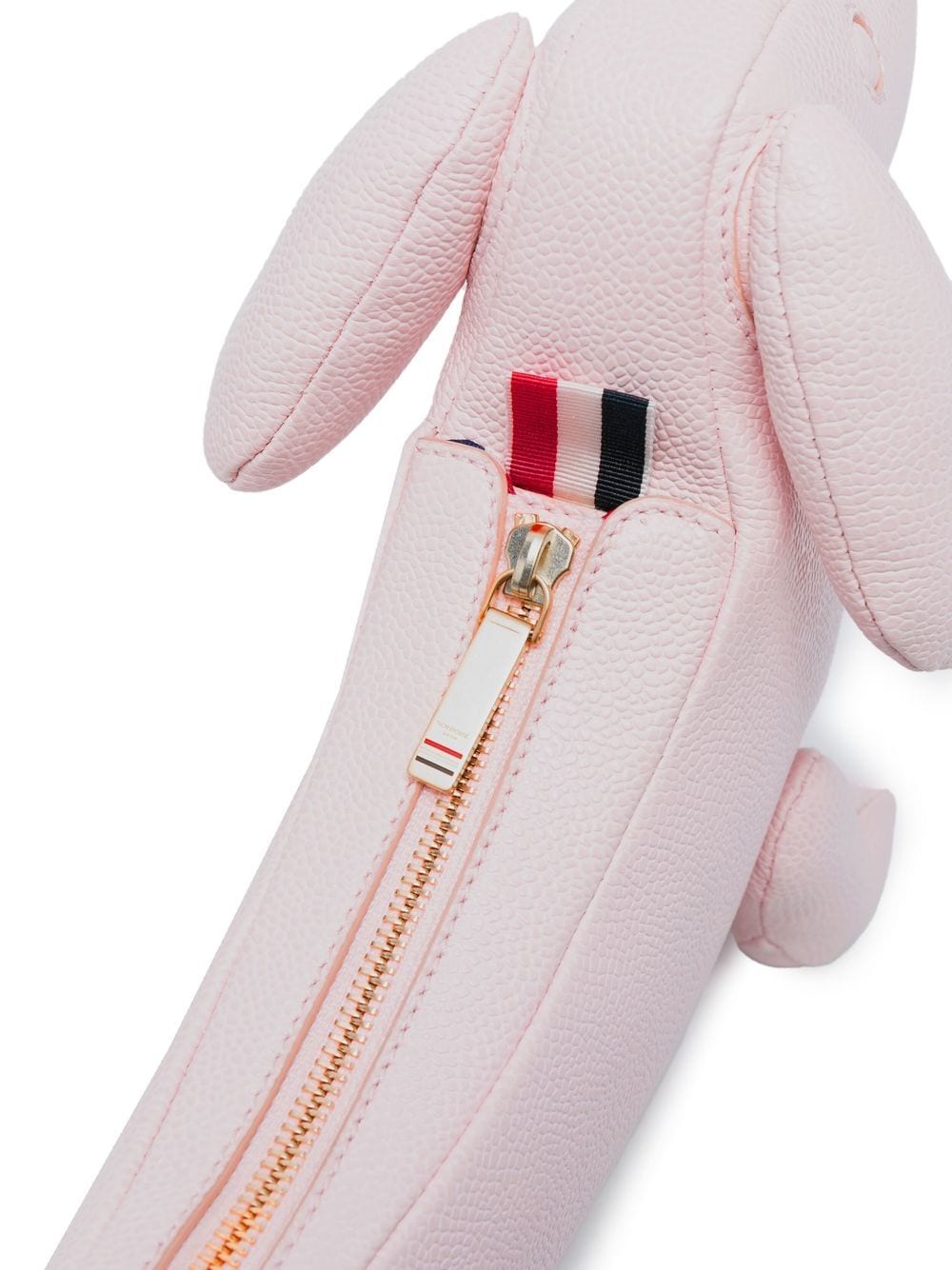 Shop Thom Browne Hector Pebbled Leather Shoulder Bag In Pink