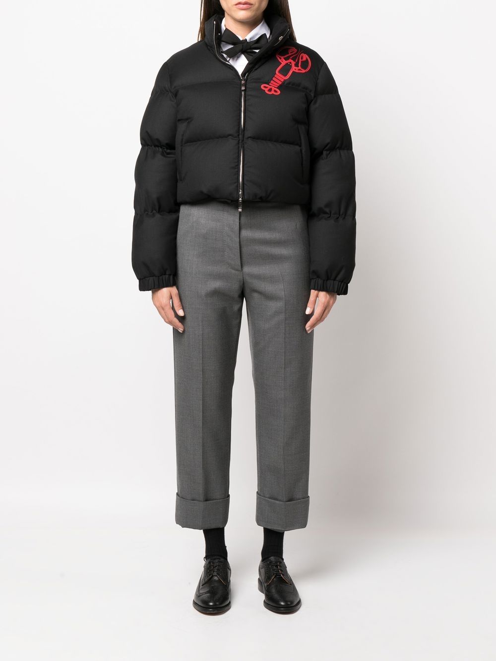 Thom Browne Omkeerbaar donsjack - Zwart