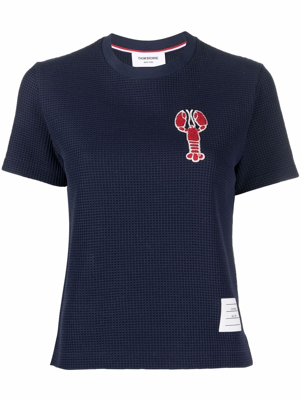 Thom Browne Lobster Patch Cotton T-shirt - Farfetch