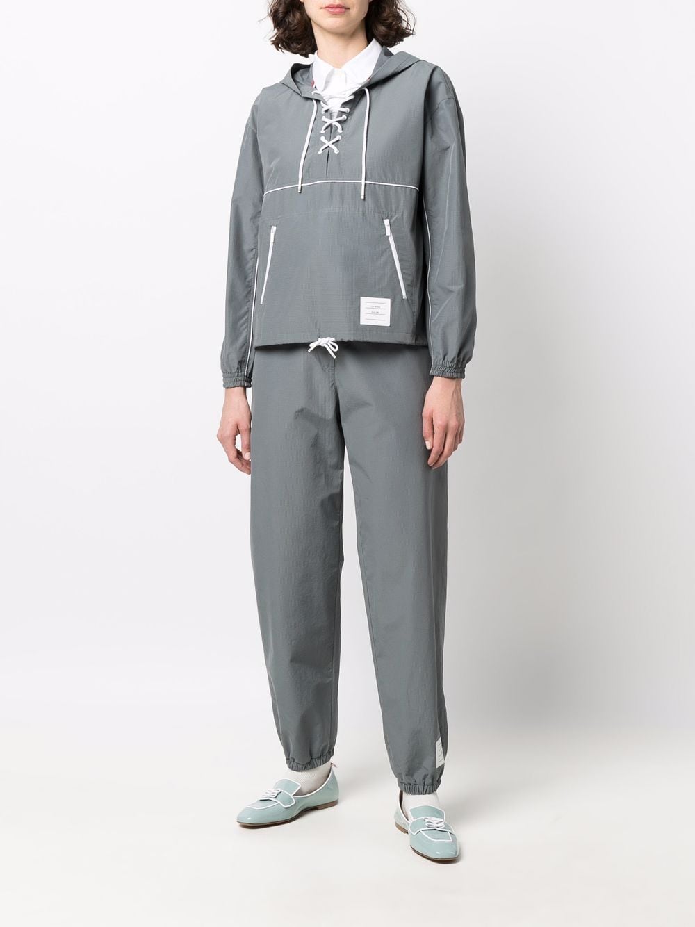 Thom Browne lace-up Hooded Jacket - Farfetch