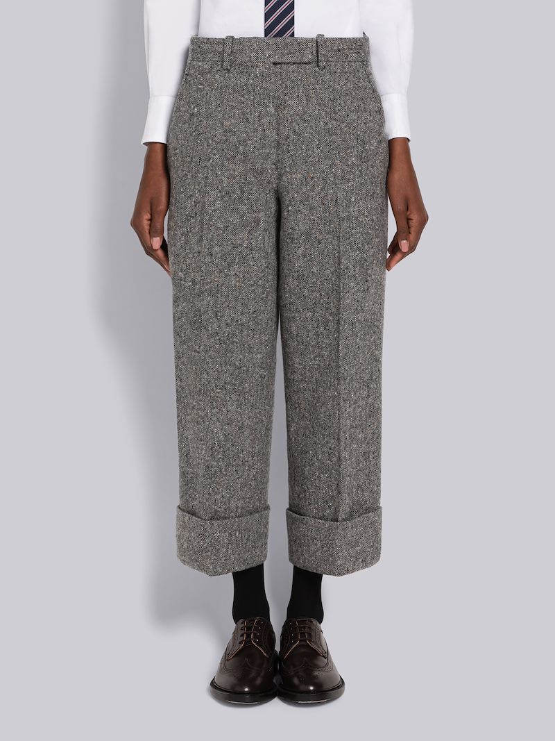 Solid Donegal Wool Sack Trouser