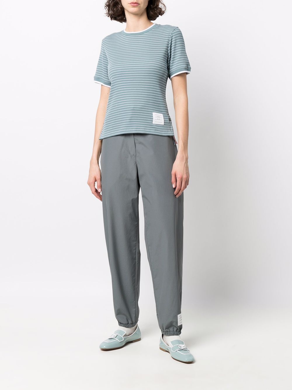 Thom Browne Gestreept T-shirt - Blauw