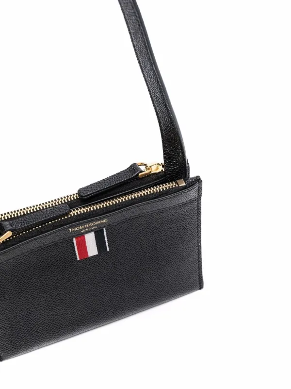 【THOM BROWNE】送料/関税込 RWB CROSSBODY BAG Thom Browne RWB Tab Crossbody Bag | Black | FARFETCH JO