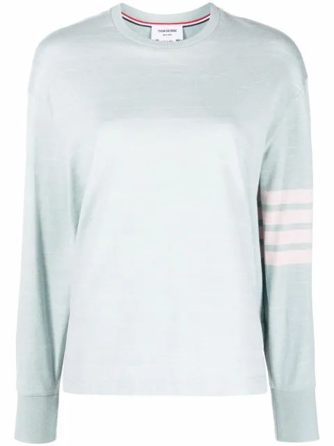 4-Bar crew-neck long-sleeve T-shirt