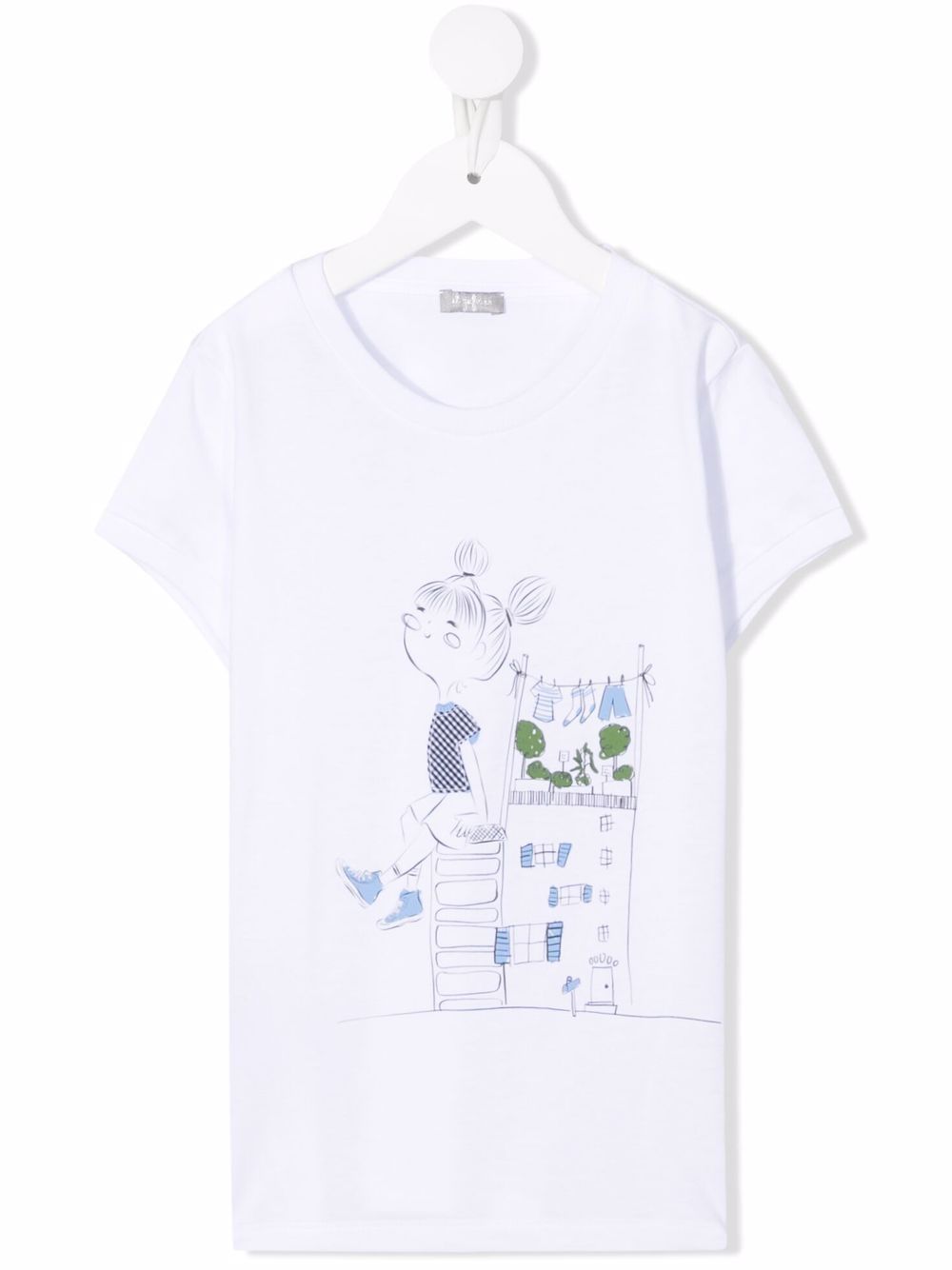 

Il Gufo graphic-print cotton T-shirt - White