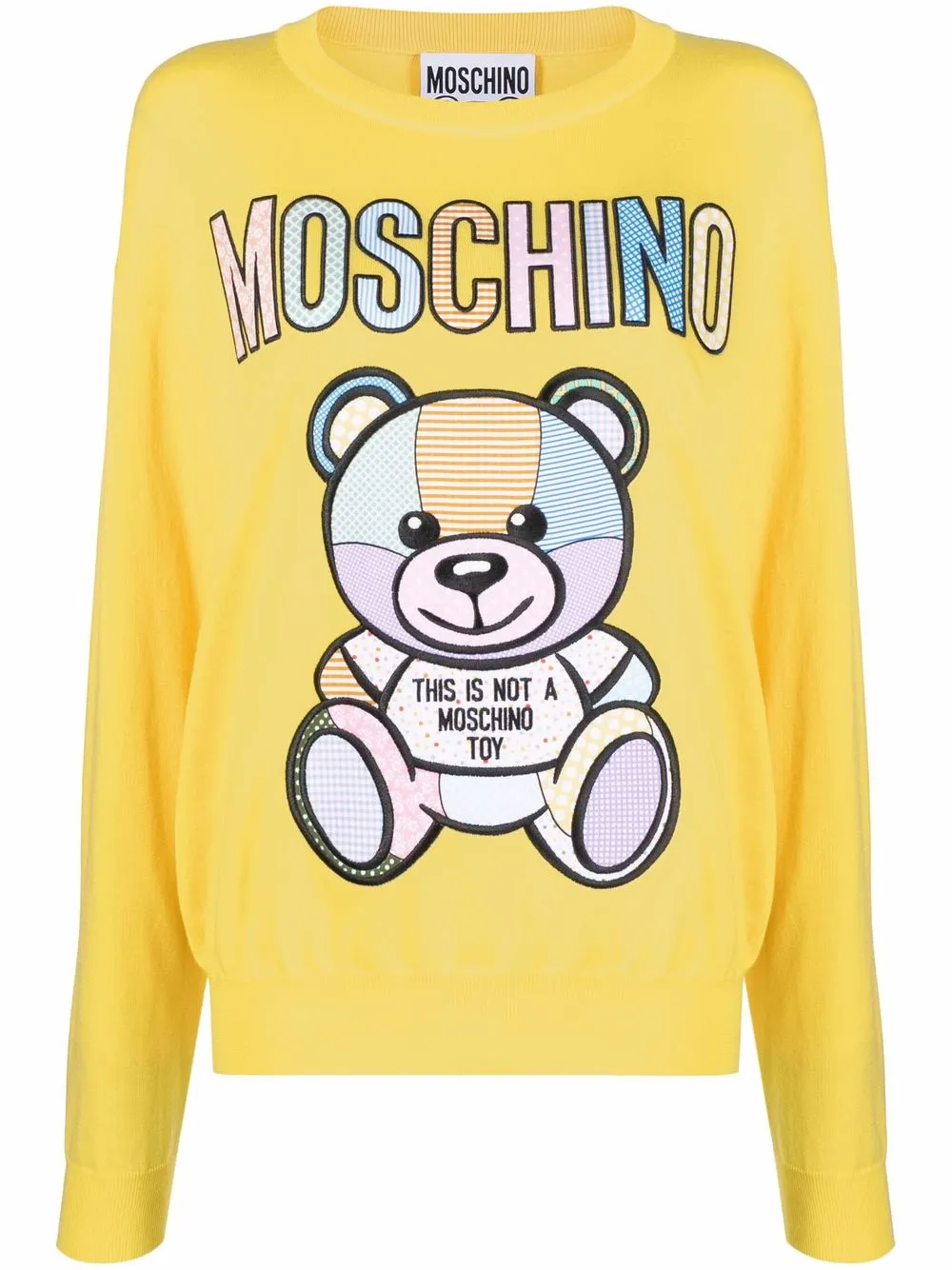 

Moschino sudadera con motivo Teddy Bear - Amarillo