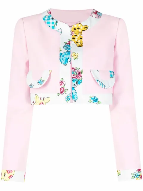 Moschino chamarra Calico con detalle Animal