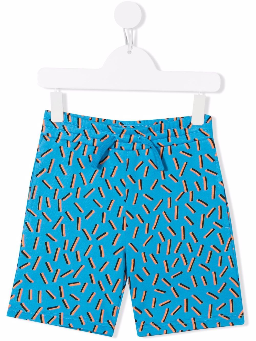 

Stella McCartney Kids shorts deportivos con estampado geométrico - Azul