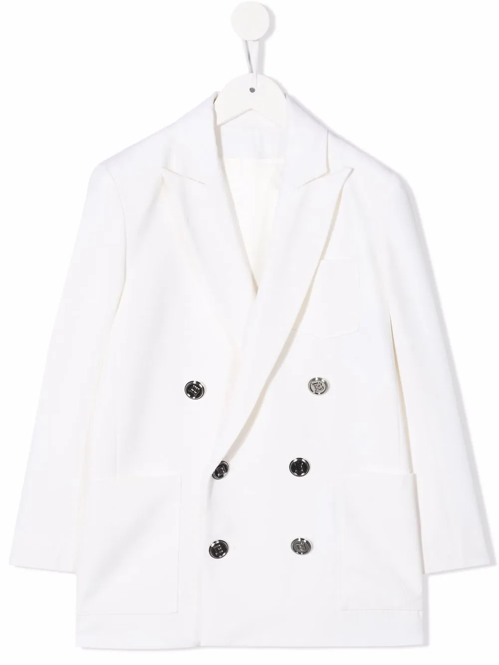 

Balmain Kids blazer de vestir con doble botonadura - Blanco