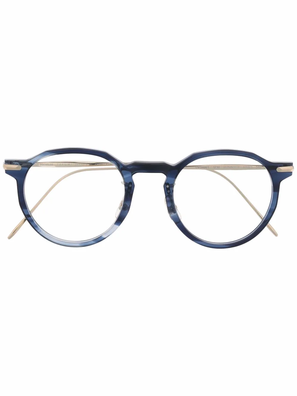 

Oliver Peoples lentes con armazón redonda removible - Azul